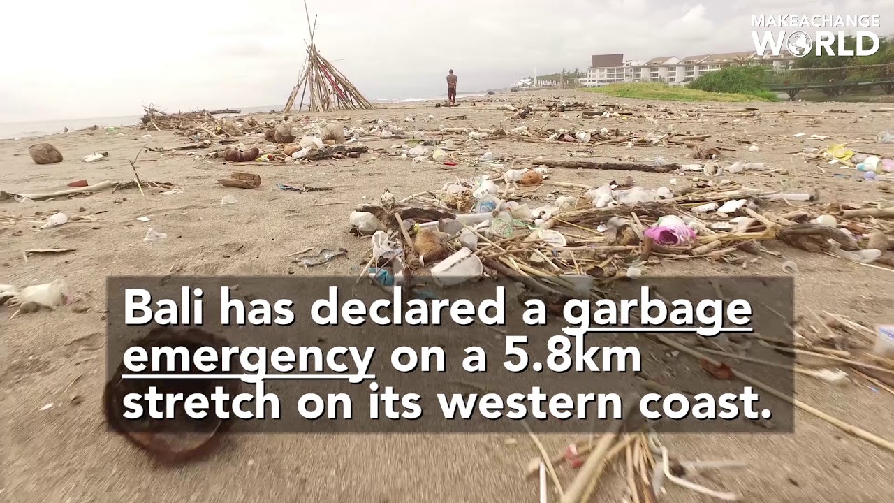 Bali Beach are Covered in Plastic