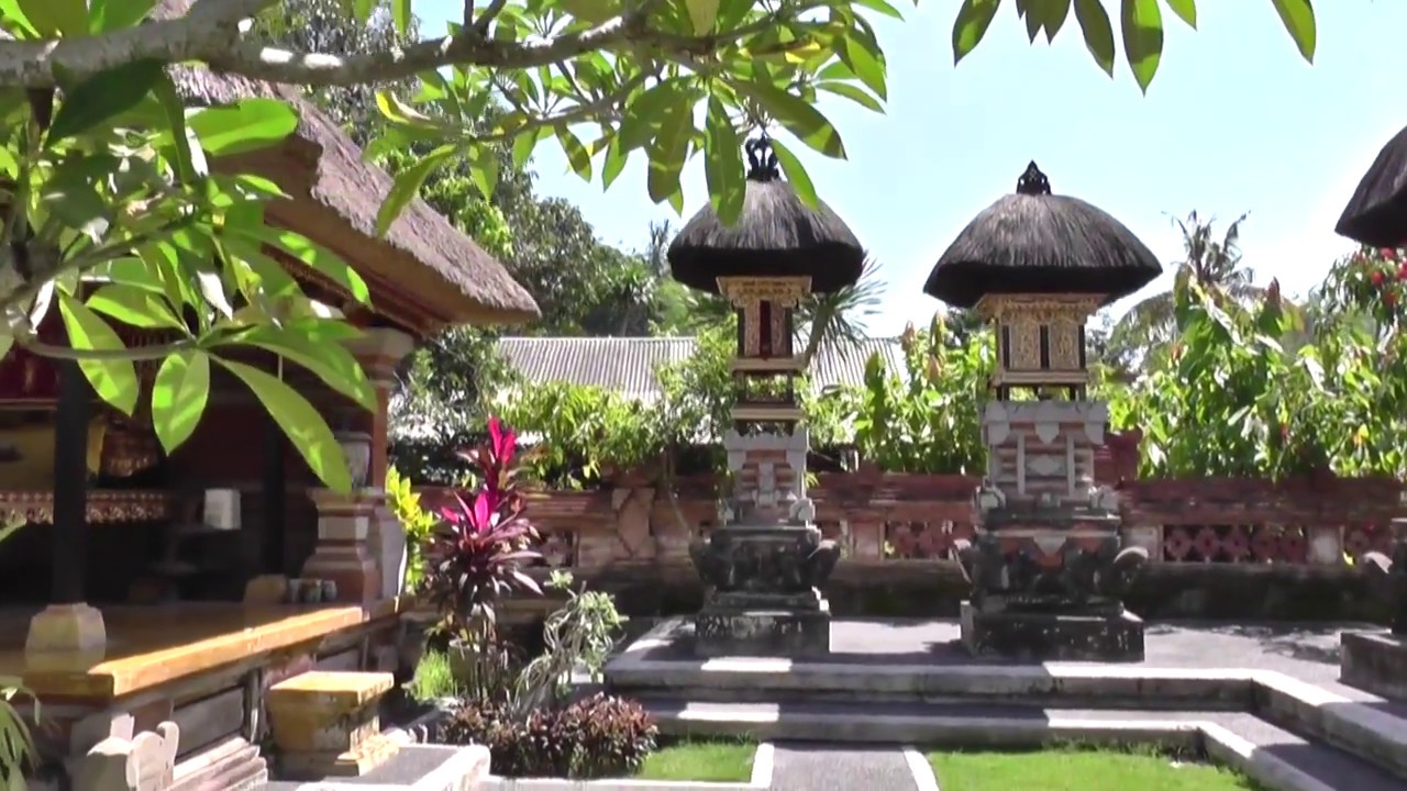 Como es una típica casa balinesa en Isla de Bali, Indonesia