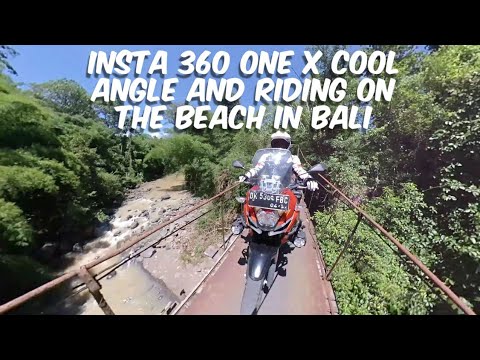 Kawasaki Versys X Tourer Bali Beach Riding and great angle with Insta 360 One X