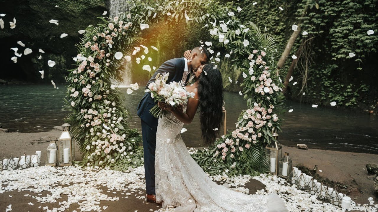 Our Bali Wedding Vow Renewal | bali waterfall wedding