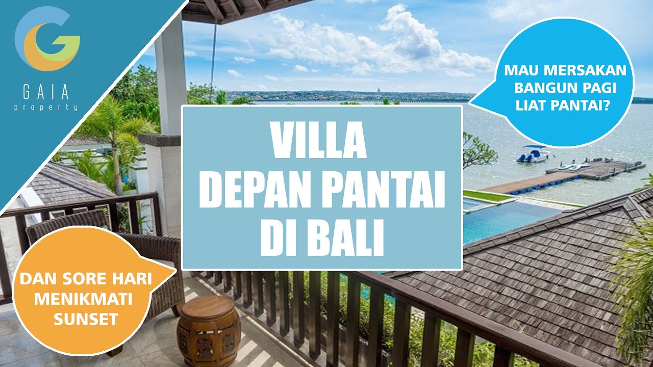 Spectacular Rare Beach Front Villa In Nusa Dua – Bali