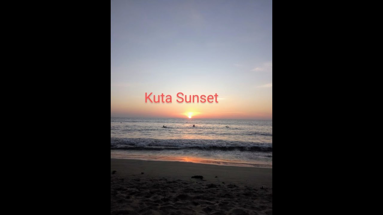 Kuta beach sunset